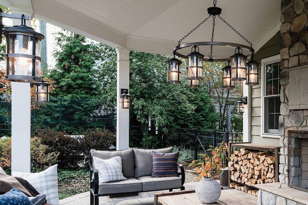 Outdoor Waterproof Stone Pattern Chandelier: A Stunning Imitation